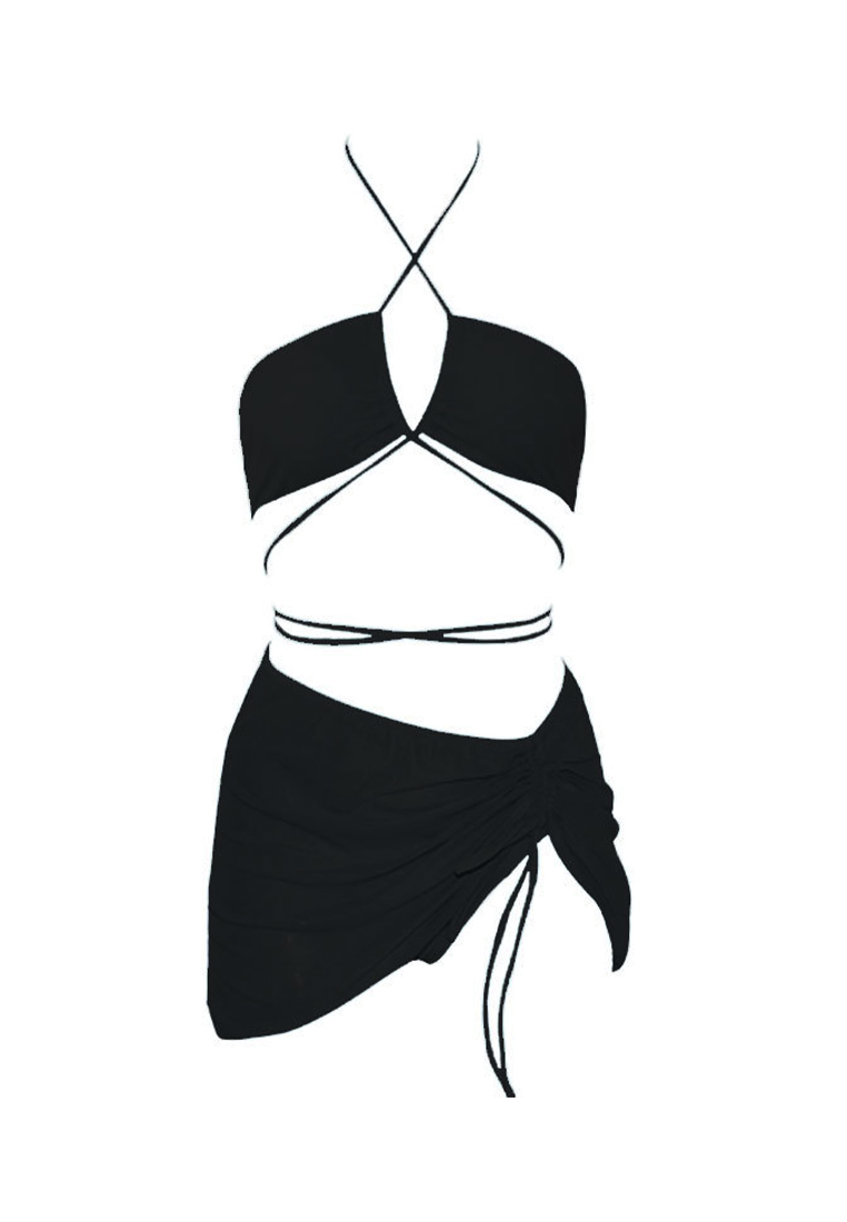 New gauze strappy swimsuit set CA24032167BL