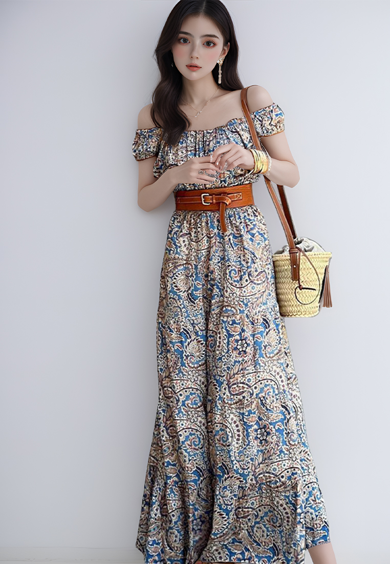 New fashionable short sleeved dress CA25042240BL