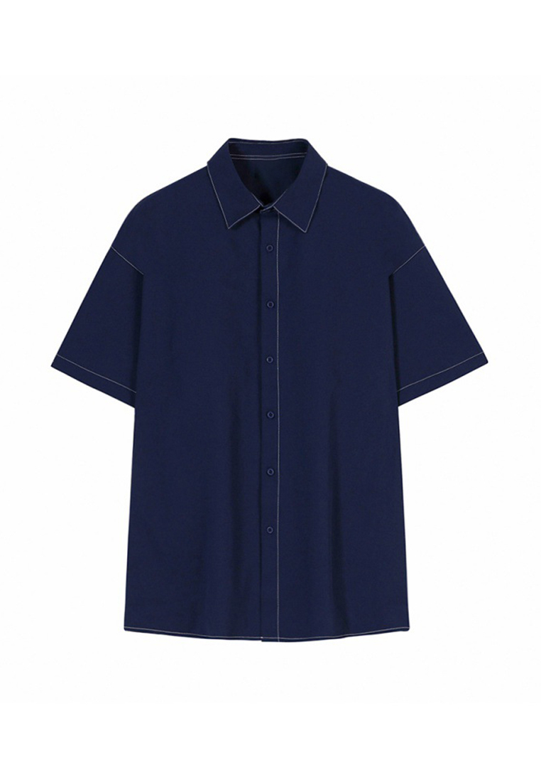 Men's Summer Five Points Jacket Half Sleeve Shirt CA24051468
