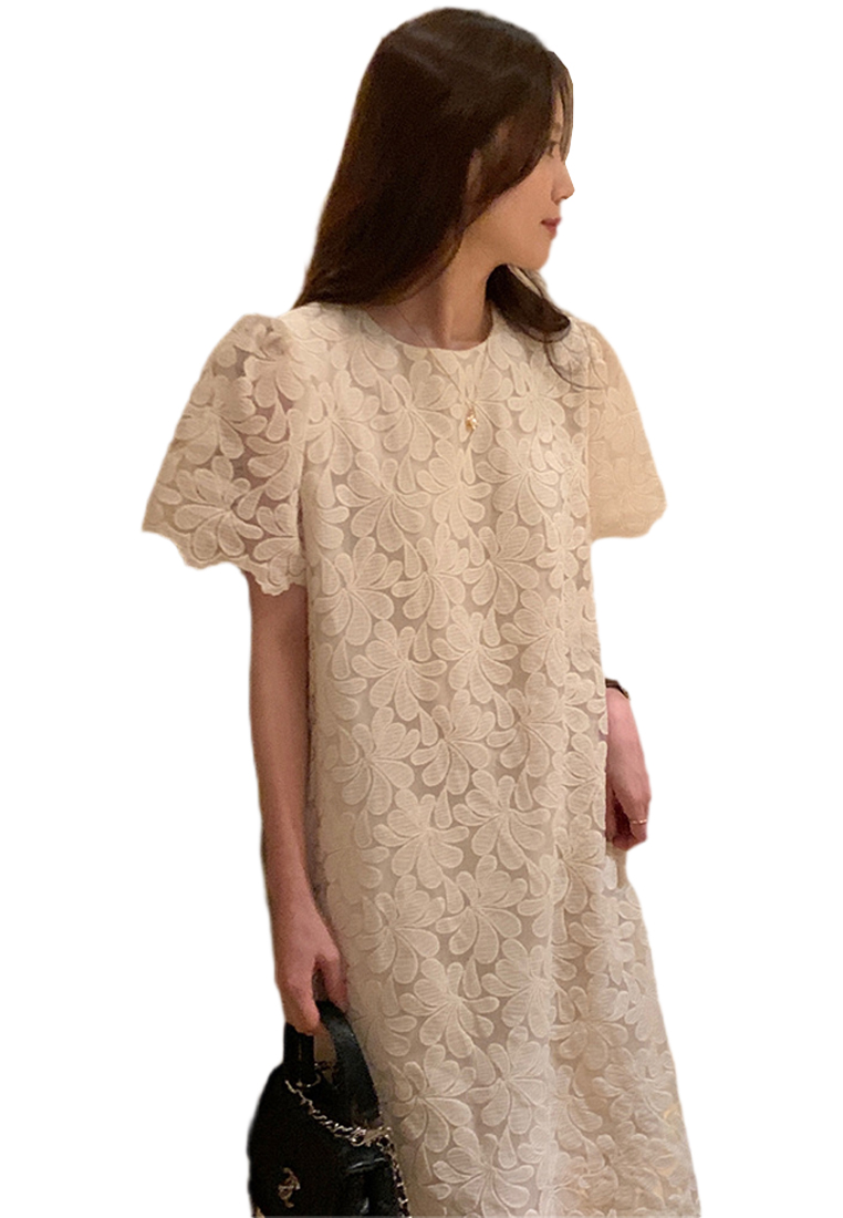 2024 Printed Loose Lace Dress CA24041068BE