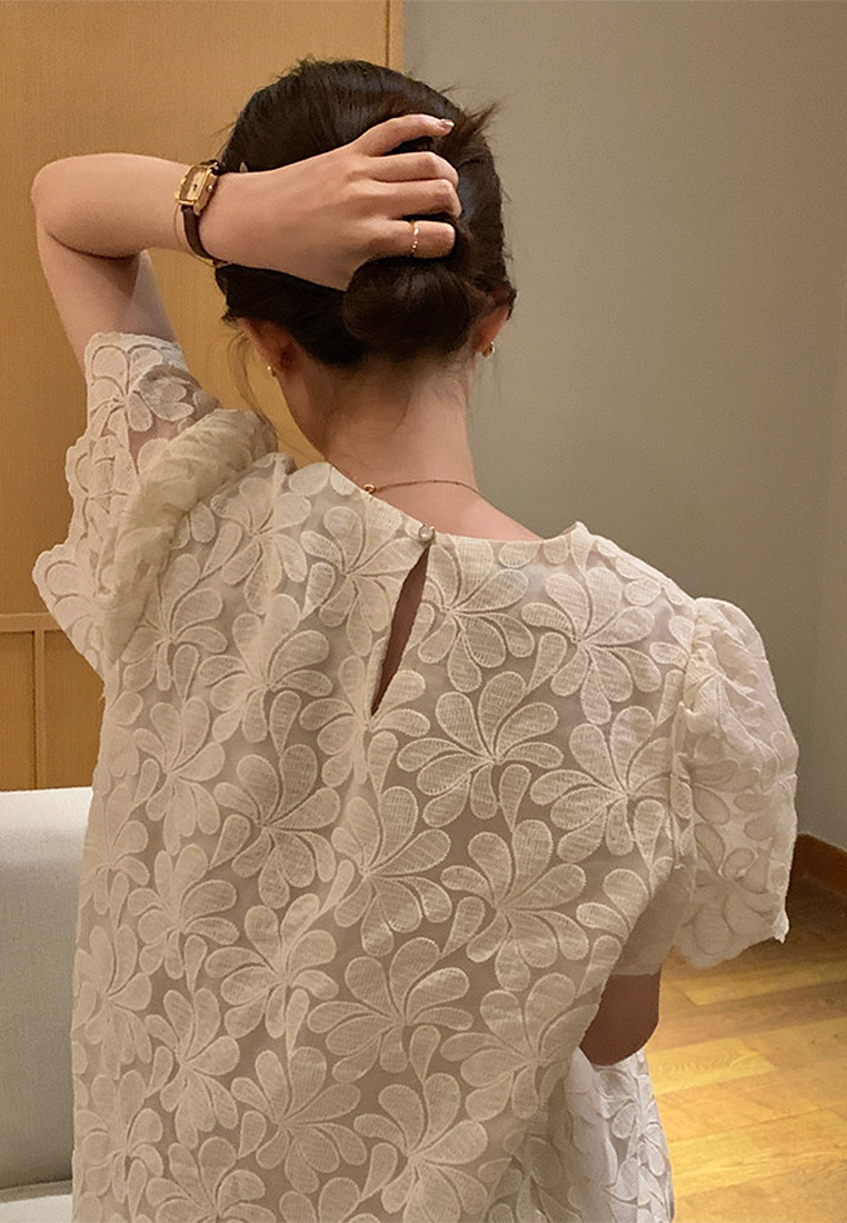 2024 Printed Loose Lace Dress CA24041068BE