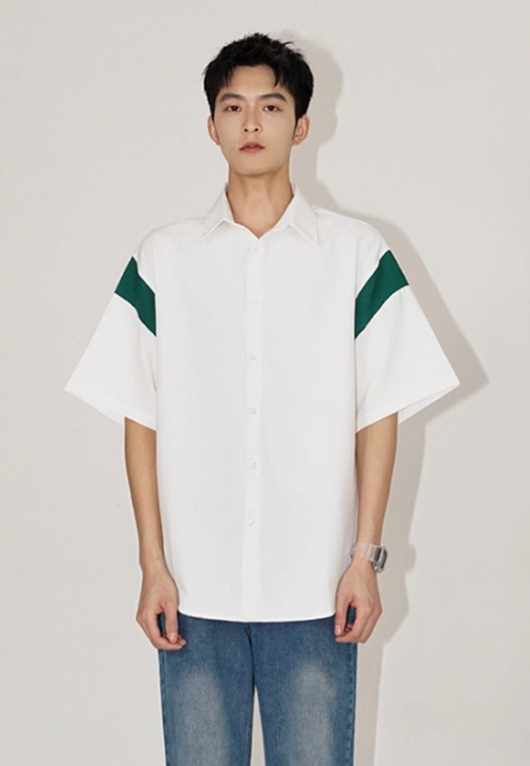 Men's summer ice silk short-sleeved shirt CA24051469GR