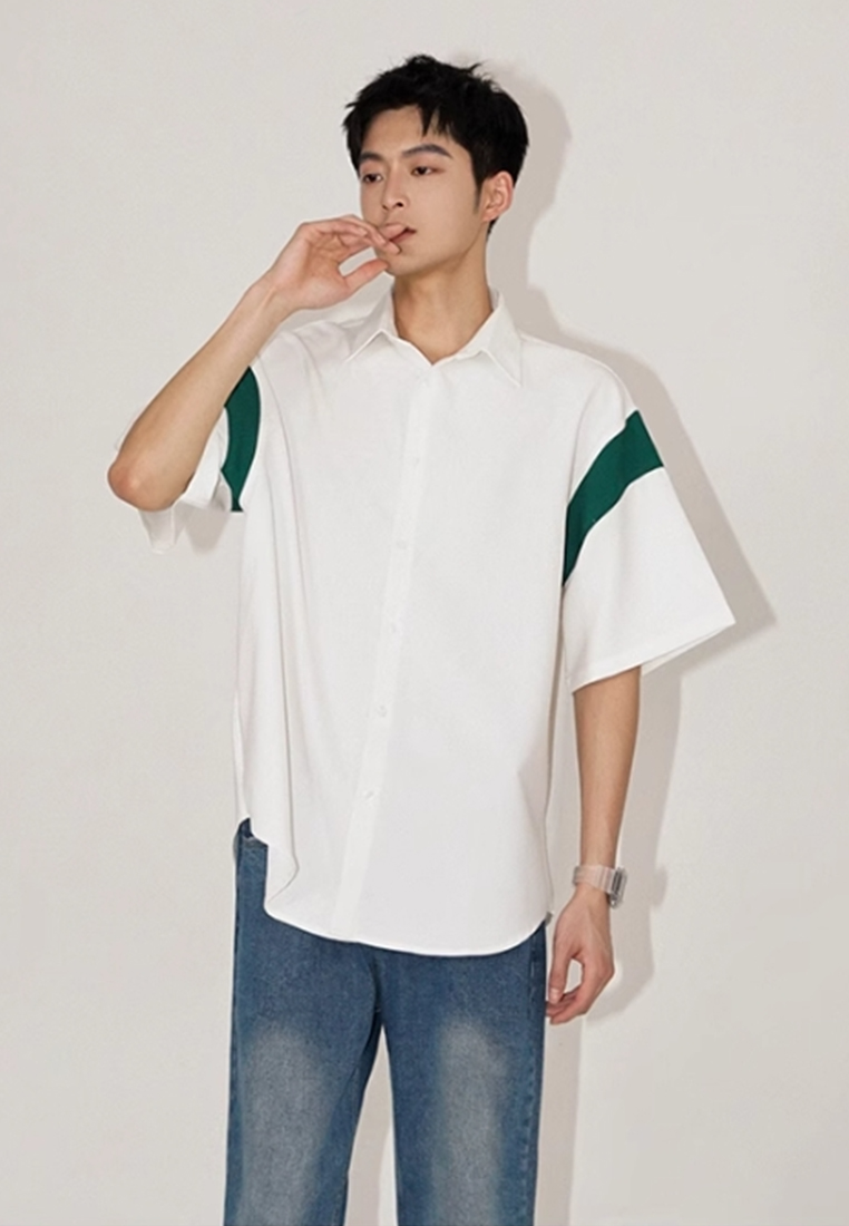 Men's summer ice silk short-sleeved shirt CA24051469GR