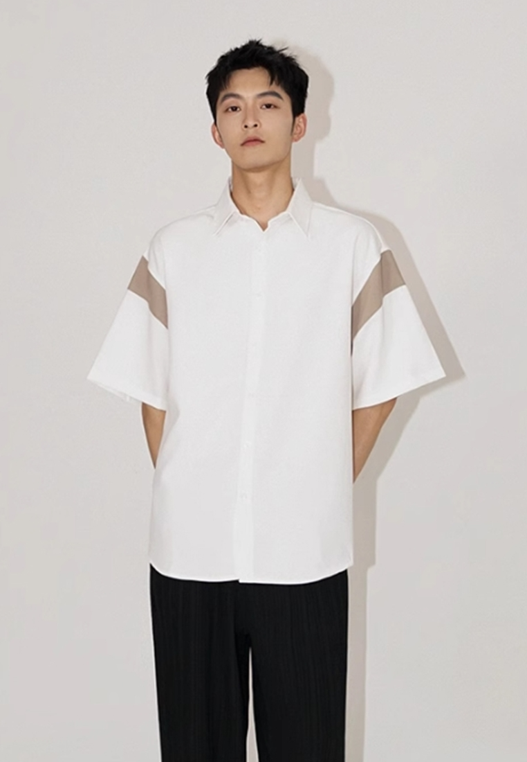 Men's summer ice silk short-sleeved shirt CA24051469GR