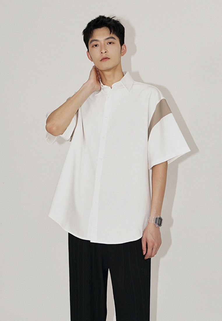 Men's summer ice silk short-sleeved shirt CA24051469GR