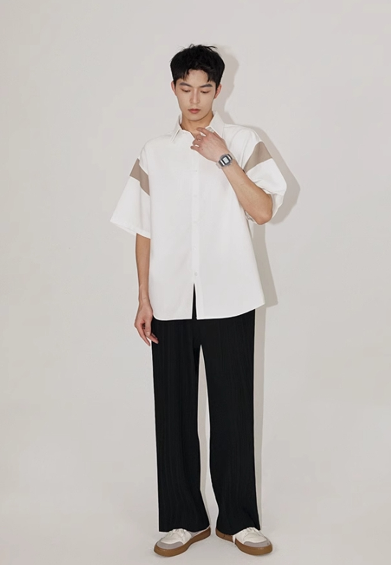 Men's summer ice silk short-sleeved shirt CA24051469GR