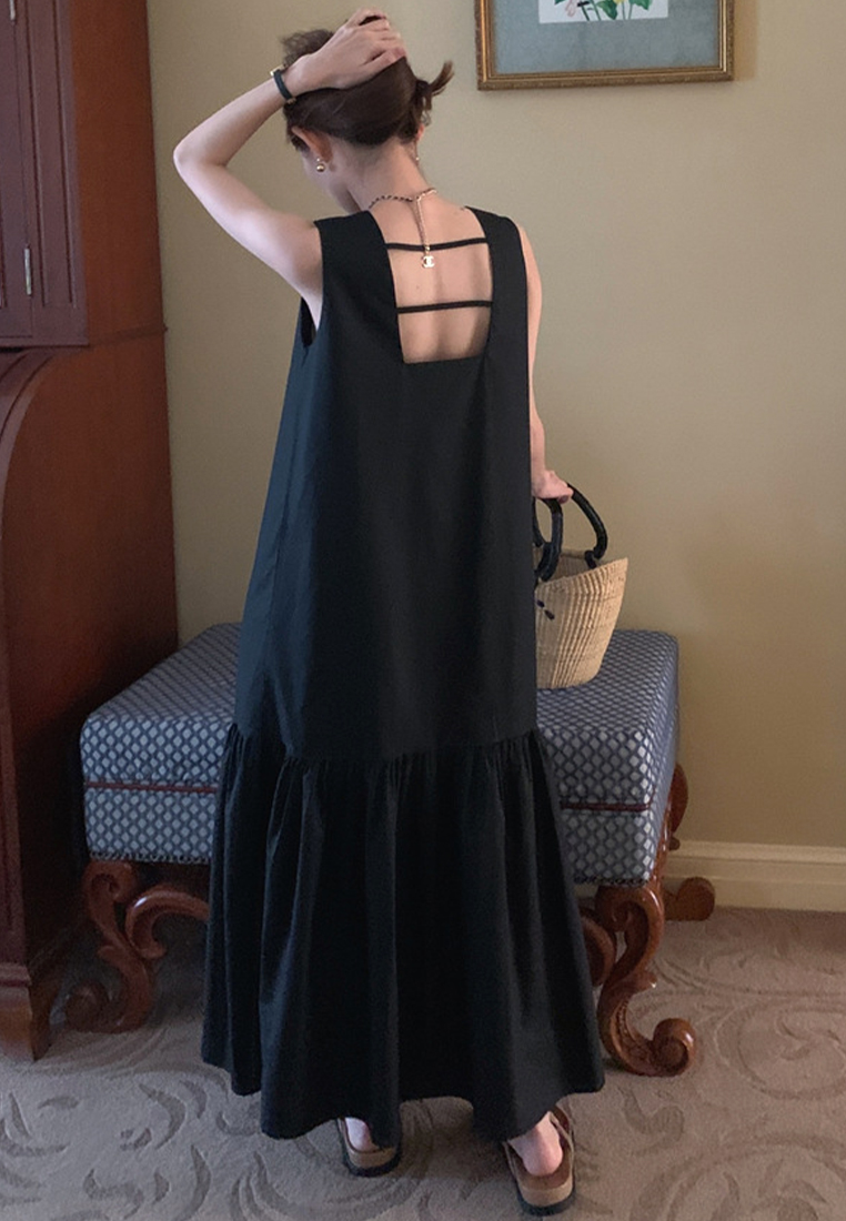 2024 French Loose Sleeveless Dress CA24041069BK