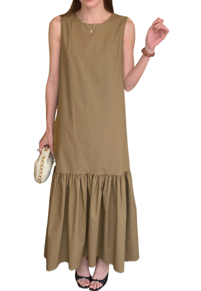2024 French Loose Sleeveless Dress CA24041069BK