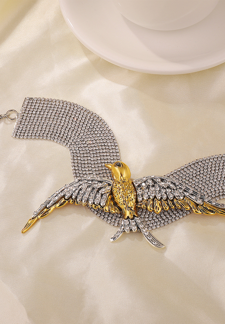 European and American multi-layered diamond retro necklace CA25052369-1