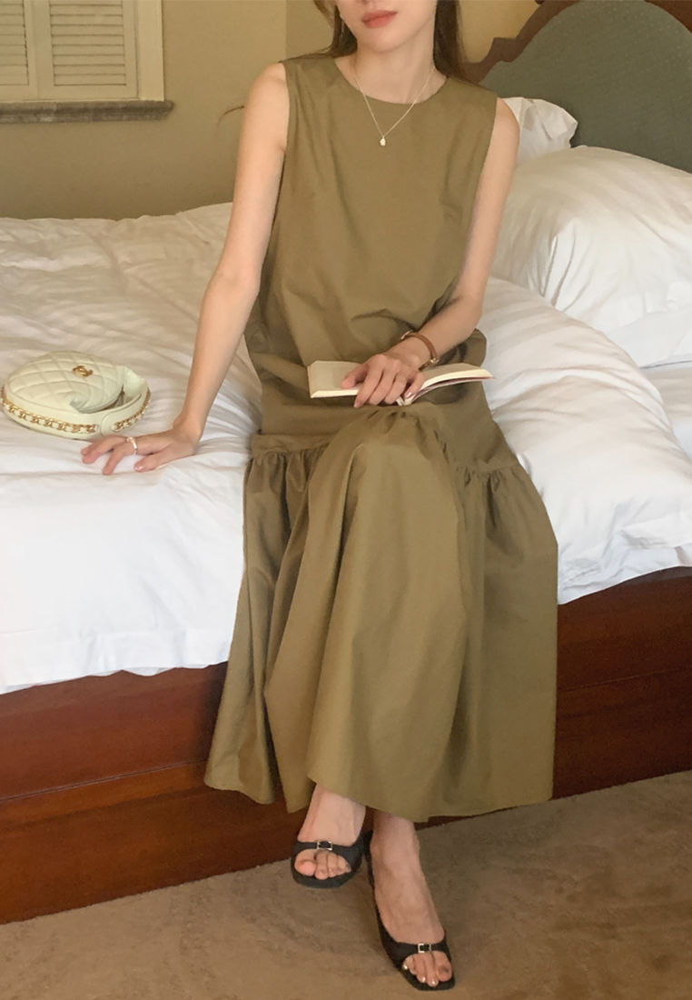 2024 French Loose Sleeveless Dress CA24041069BK