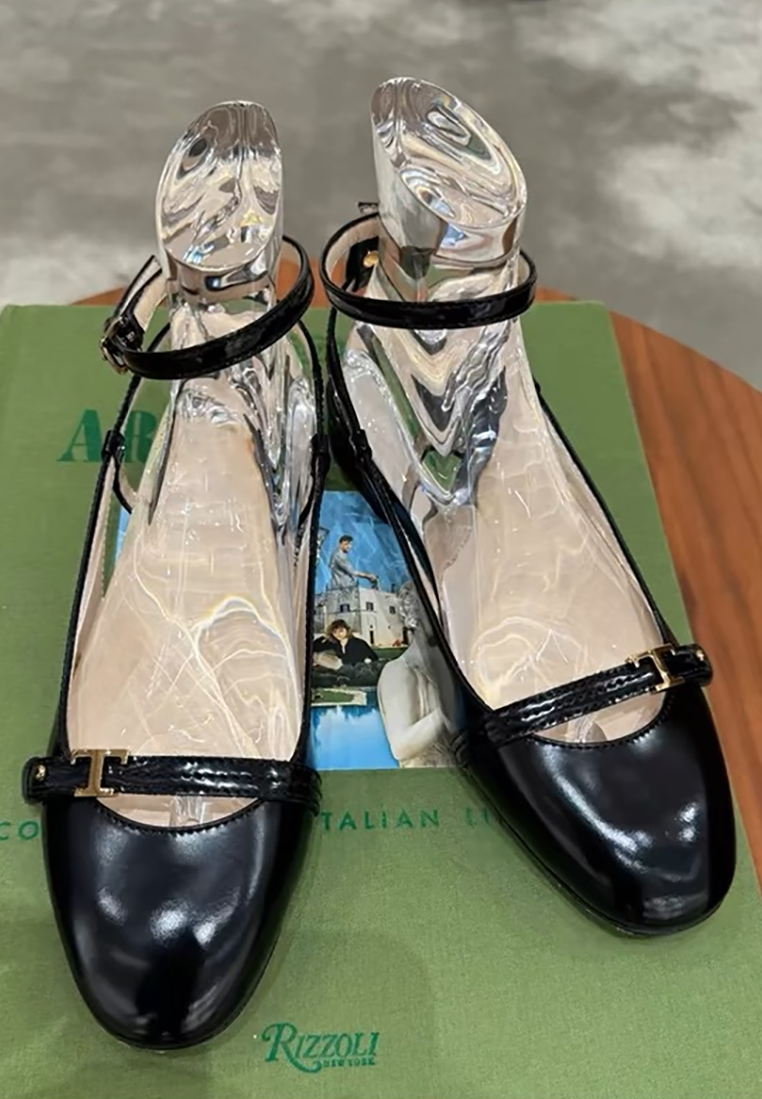 French round-toe buckle flat sandals CA225042236PI