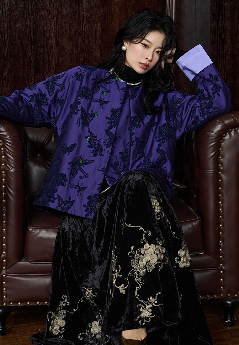 New Chinese style autumn and winter cotton warm cotton jacket CA25010710PU