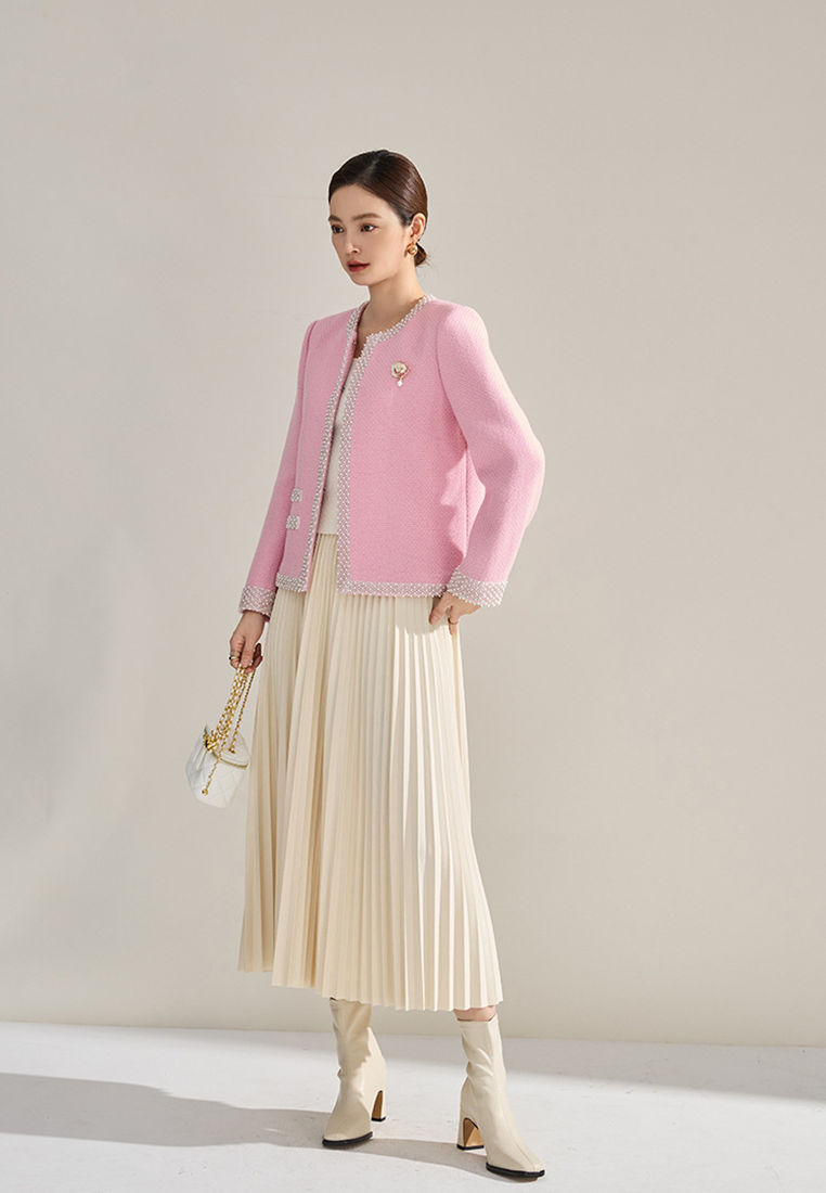 Autumn and winter wool tweed Chanel jacket CA25010707BK