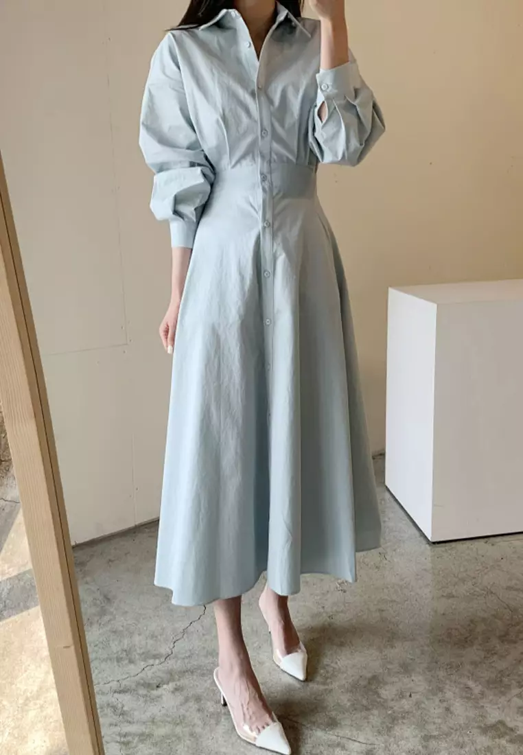 New French slim fit dress with temperament CA24092504BL