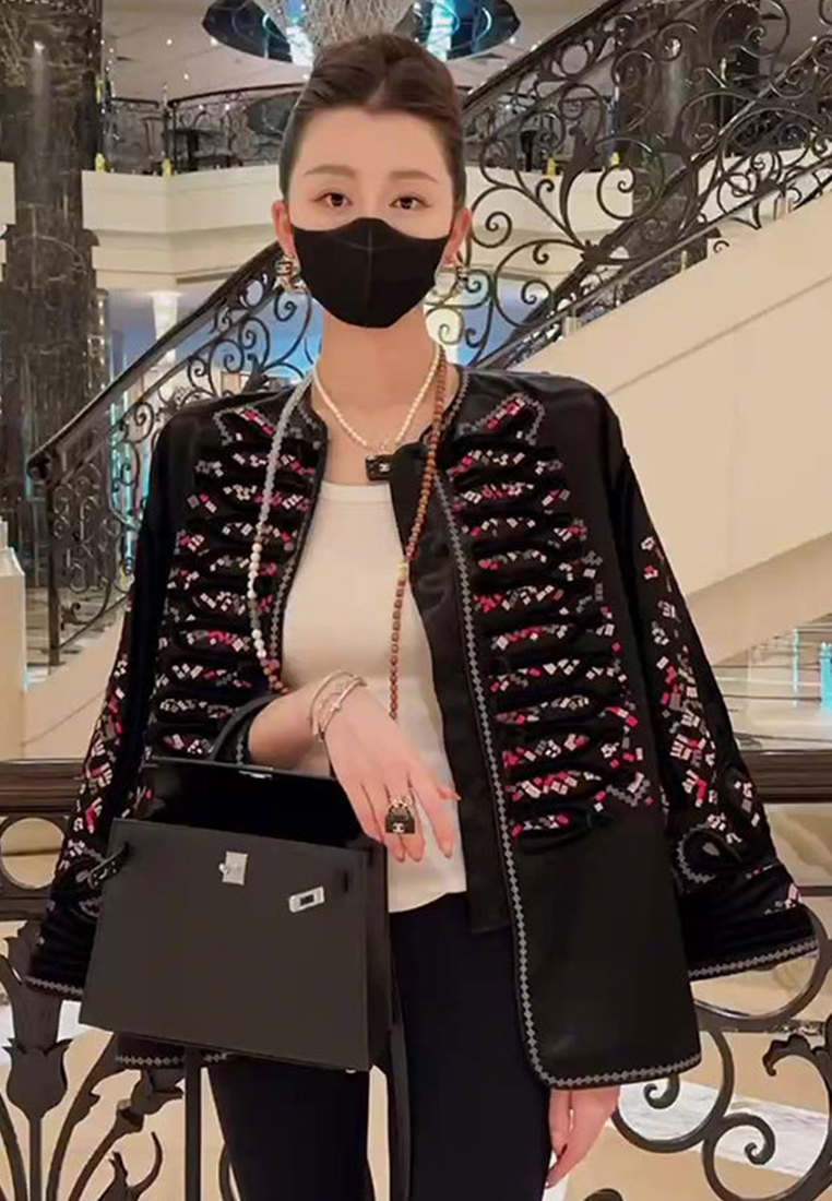 Chinese retro national style black suit jacket CA122707