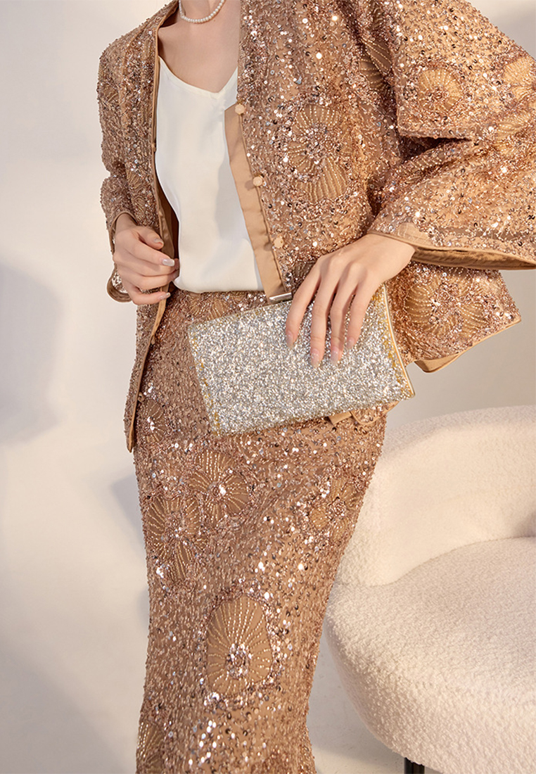 2024 Sequin two-piece set with loose temperament CA24090307GD
