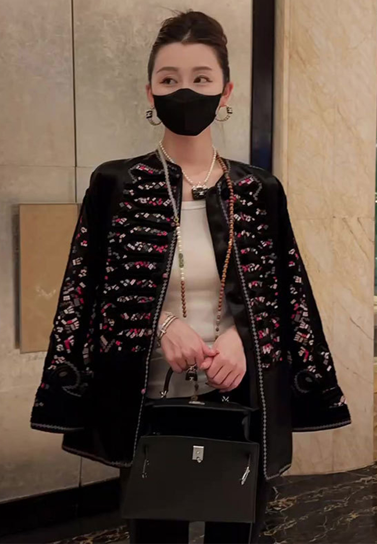 Chinese retro national style black suit jacket CA122707