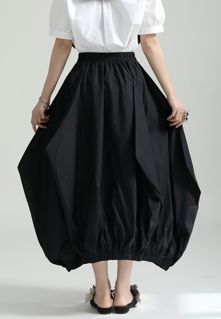 2024 Japanese loose style pleated skirt CA24030107BK