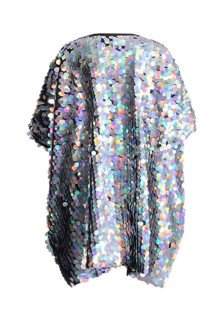 Loose round neck sequined dress CA242111907MT