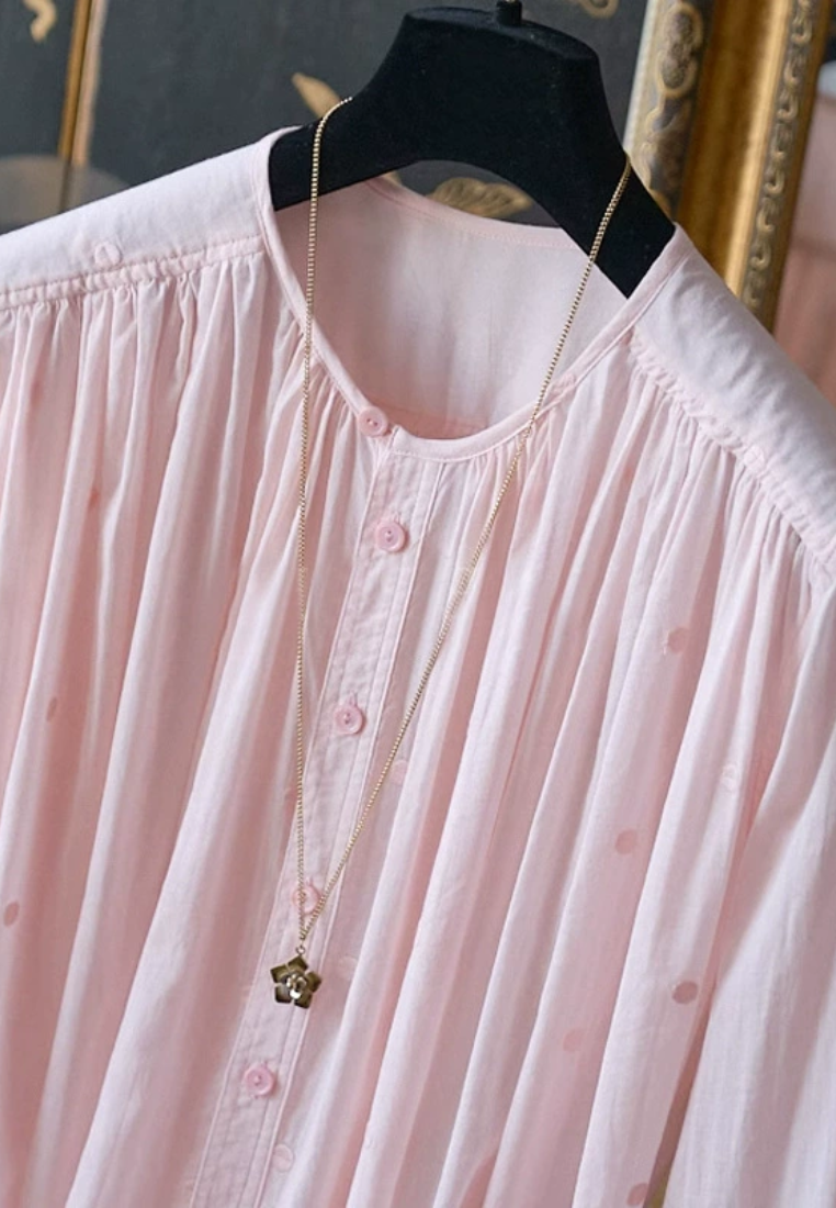 French style unique polka dot sunscreen shirt CA25031907PI