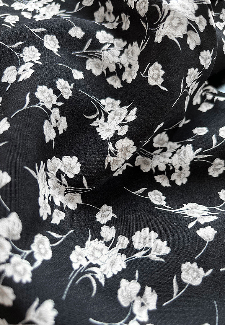 2024 Summer Elegance Black and White Dress Long Style CA24041007BK