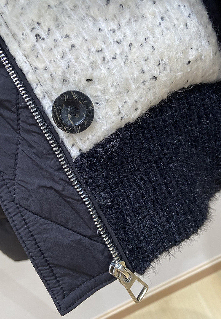 Winter women's wool solid color warm down jacket CA24112107GY