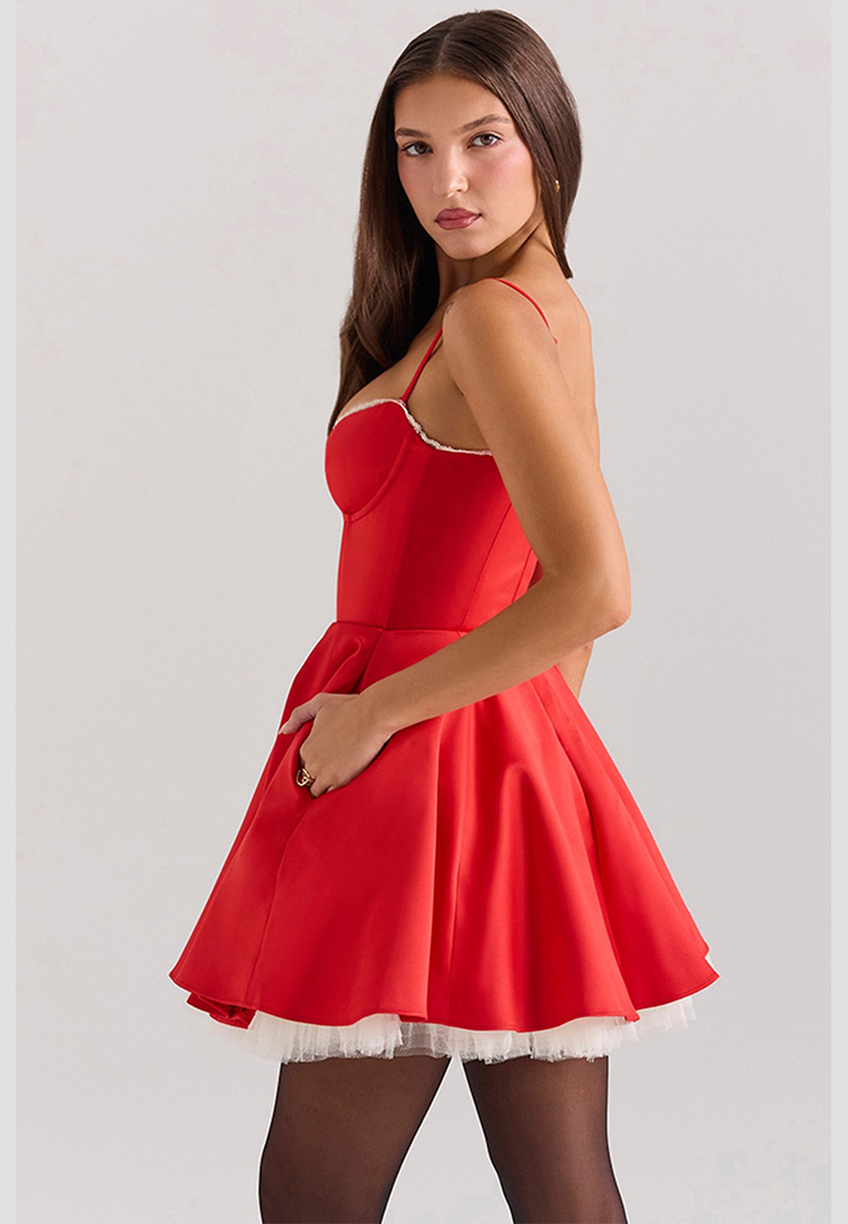 Summer camisole slim fit backless temperament dress CA25042270BK