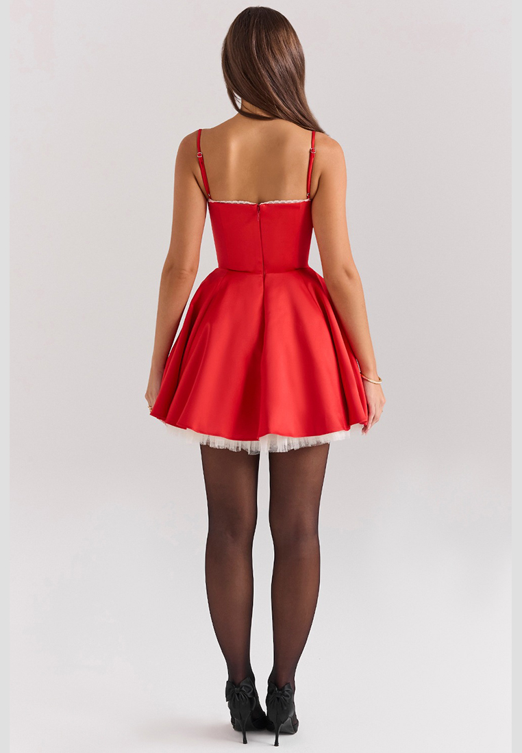 Summer camisole slim fit backless temperament dress CA25042270BK