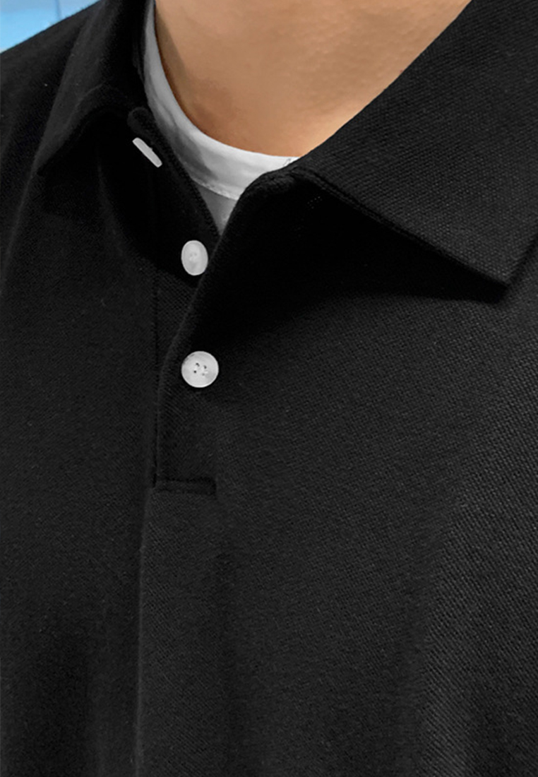 Men's Summer Lapel Short Sleeve POLO Shirt CA24051471BK