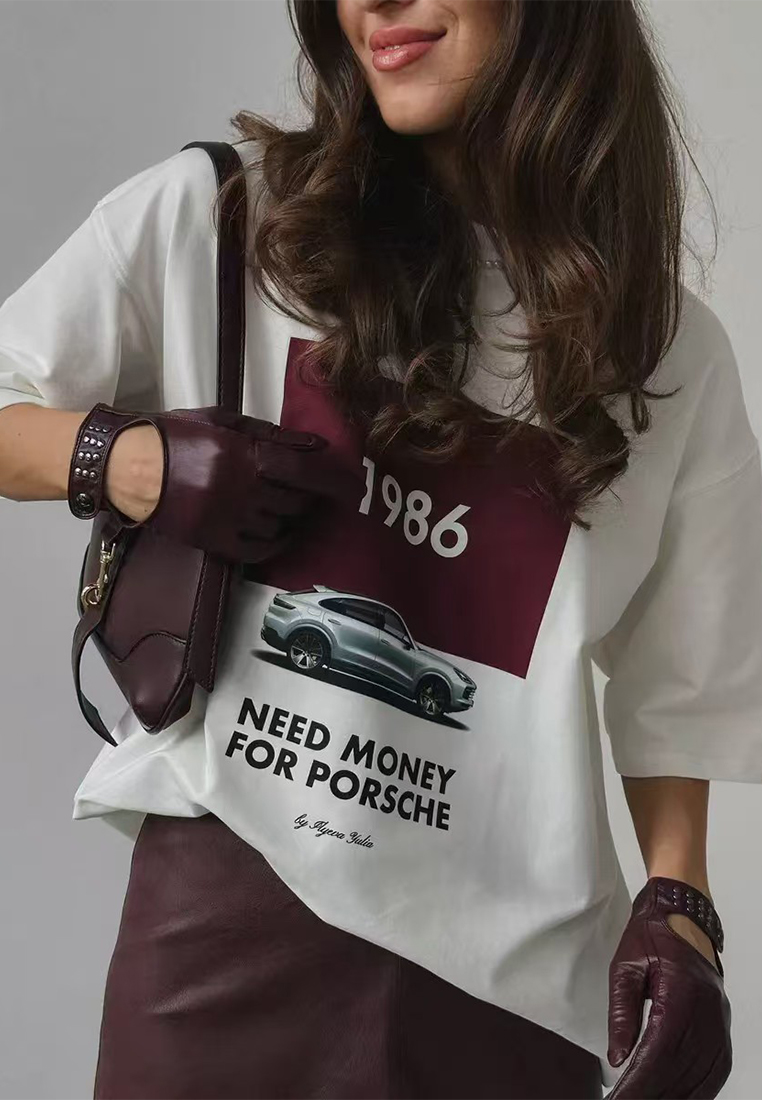 New Summer European and American Style Loose Fit Print Top CA25061772W