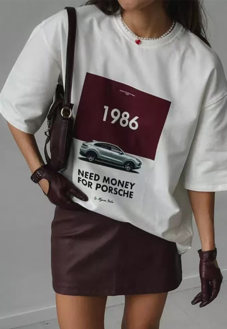 New Summer European and American Style Loose Fit Print Top CA25061772W