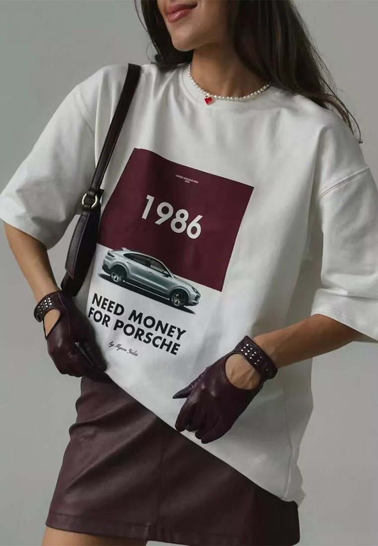 New Summer European and American Style Loose Fit Print Top CA25061772W