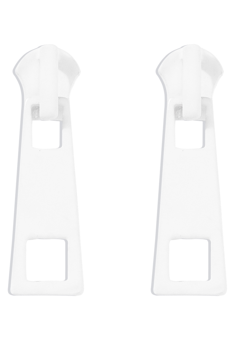 European and American colorful candy color simple zipper earrings CA25052372BL