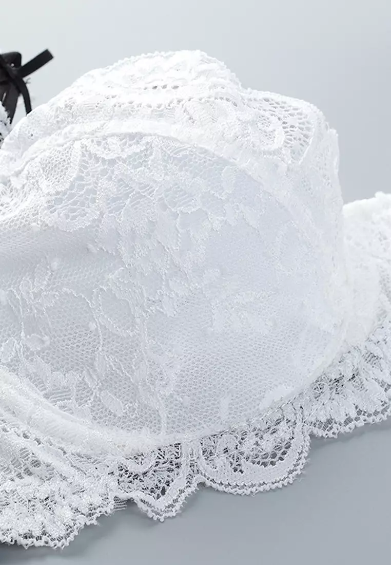 Lace Strap Bra with Matching Pantie A080647W