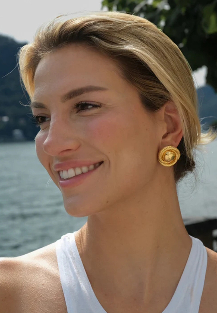 European and American chic metal earrings CA25052373GD