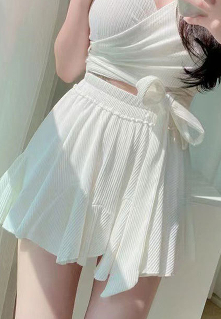 Solid color hot spring swimsuit set CA24032173W