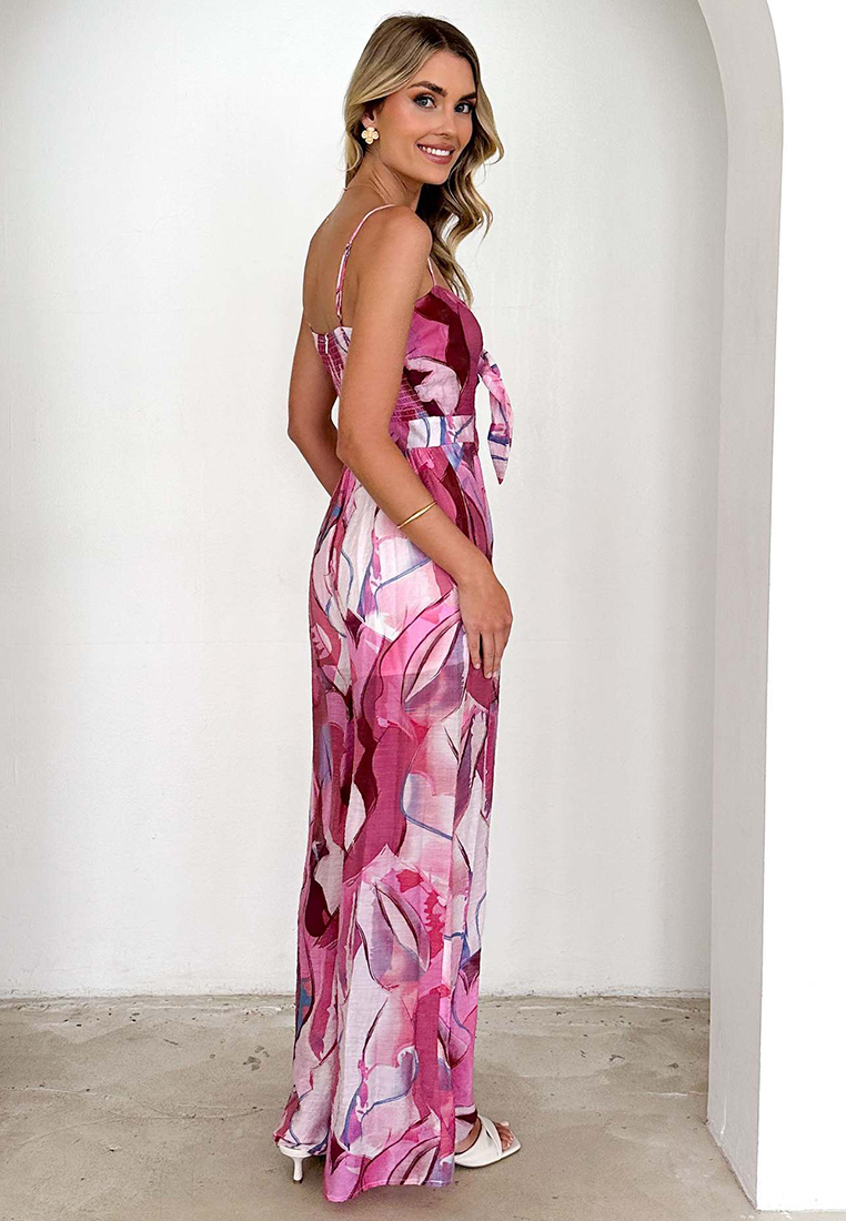 New casual printed camisole jumpsuit CA25042273GR