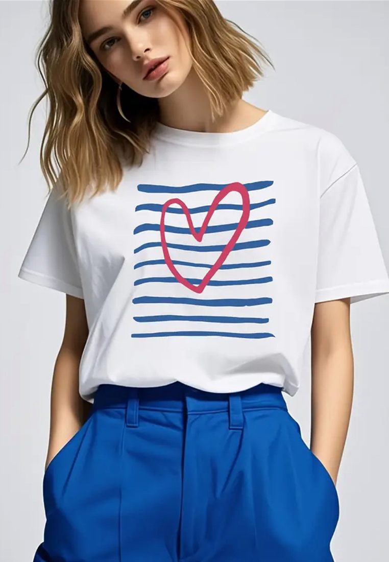 New Summer Fashion Casual Crew Neck Top CA25061774W