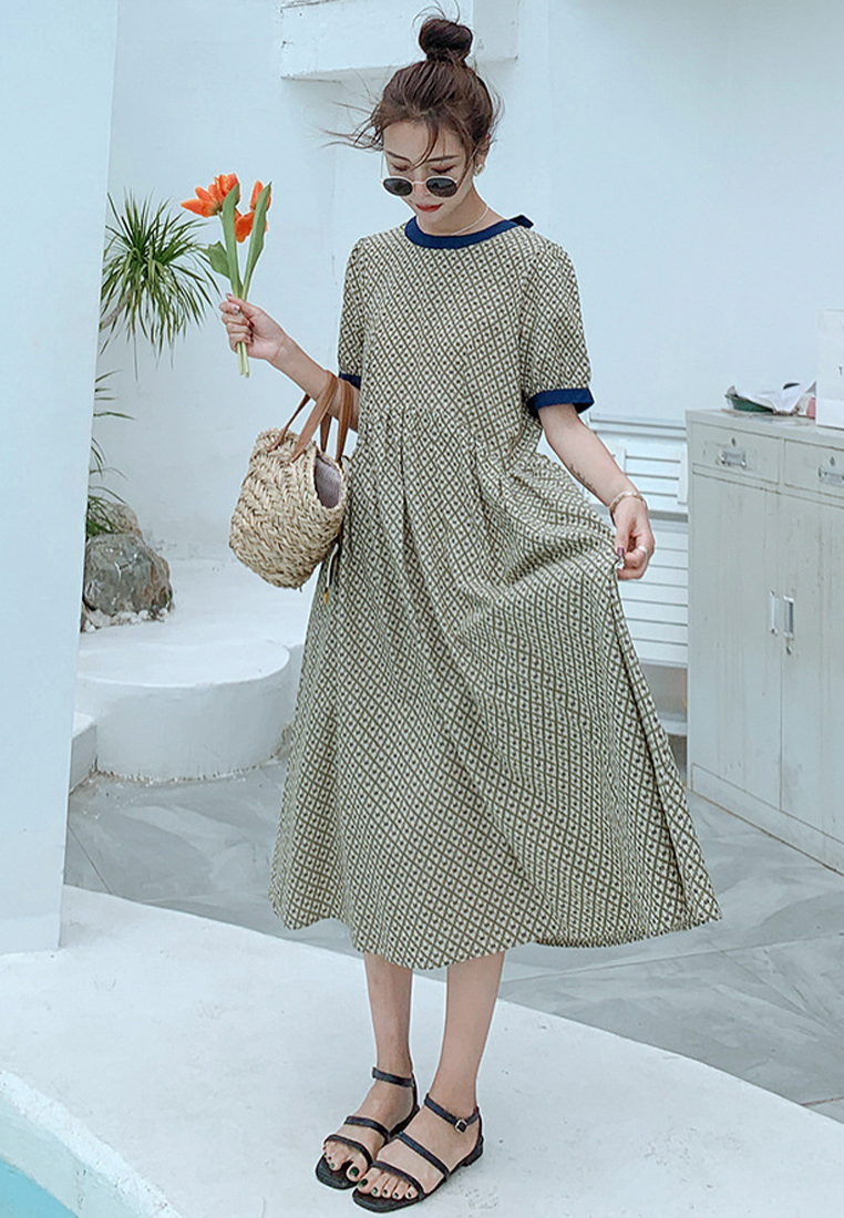 2024 French floral waist length skirt CA24041074YE