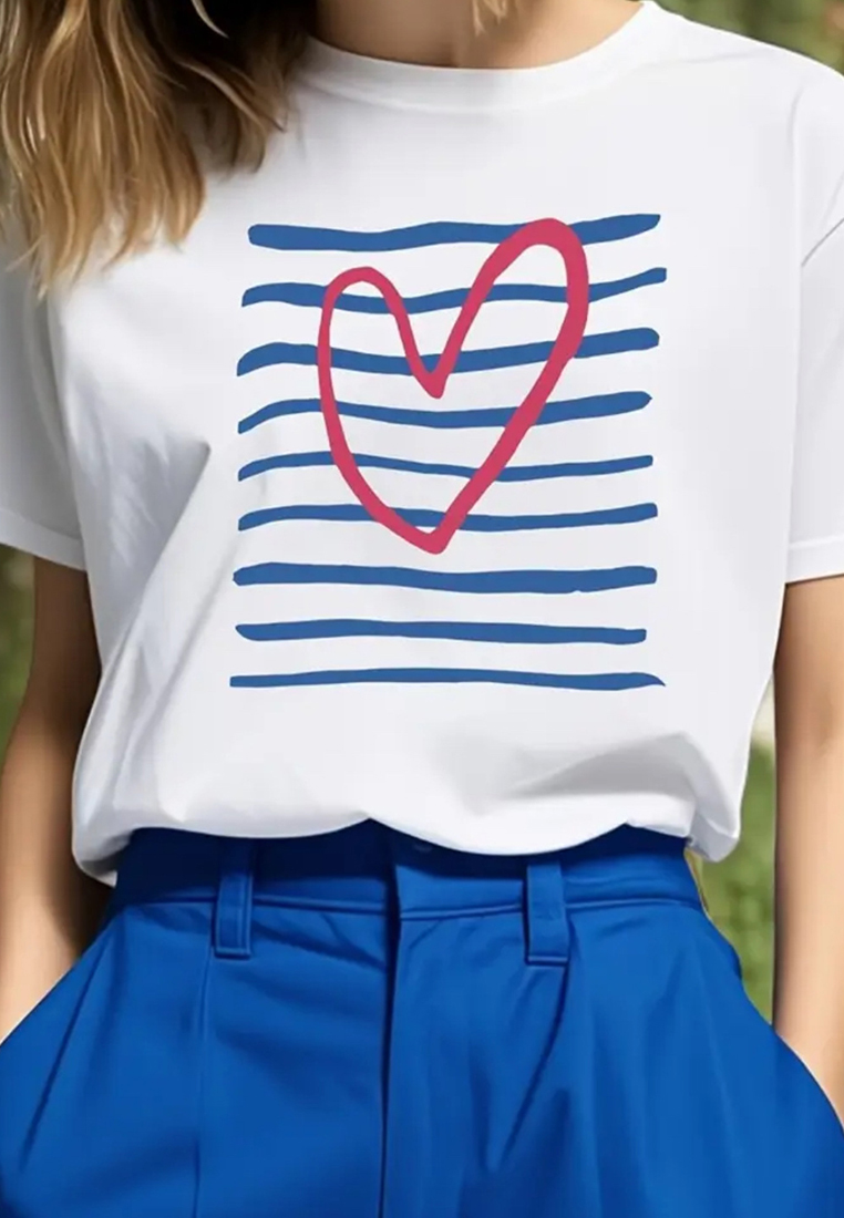 New Summer Fashion Casual Crew Neck Top CA25061774W