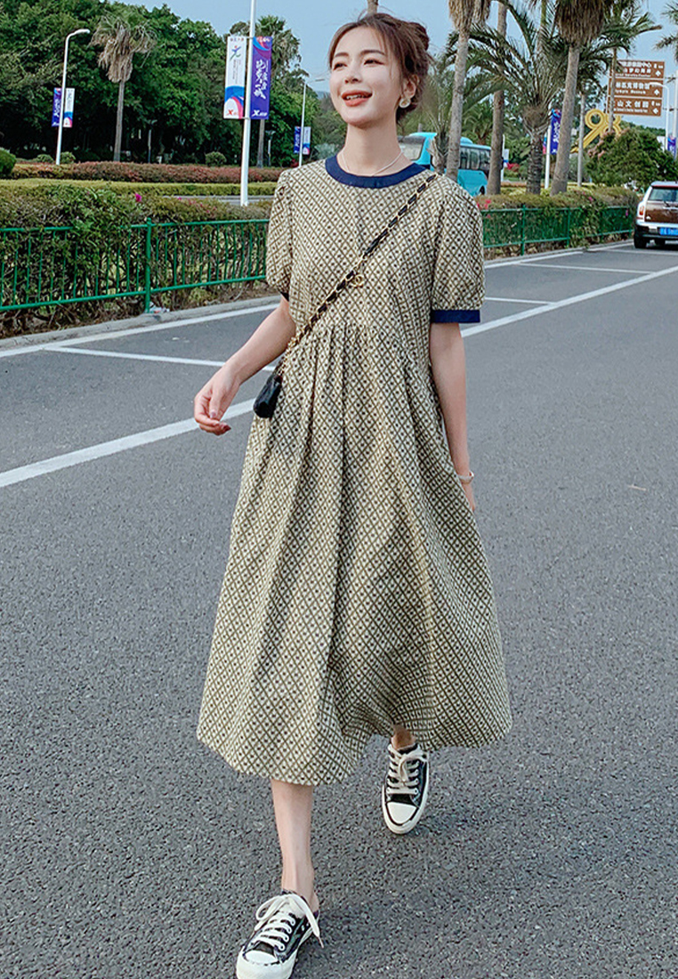 2024 French floral waist length skirt CA24041074YE