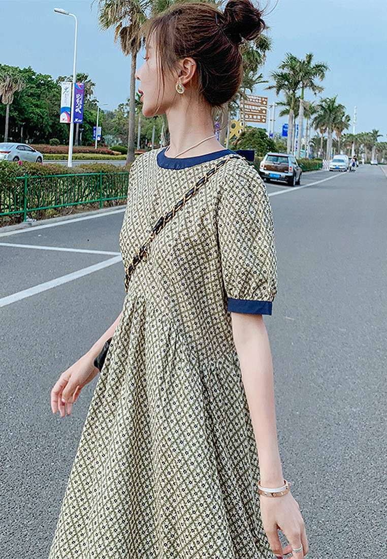 2024 French floral waist length skirt CA24041074YE