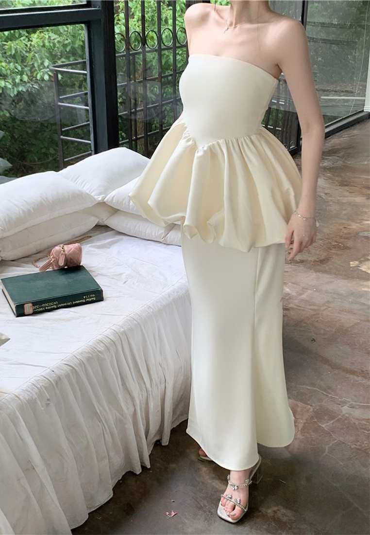 New Summer Off-the-Shoulder Tube Top and Skirt Two-Piece Set CA25061777BE