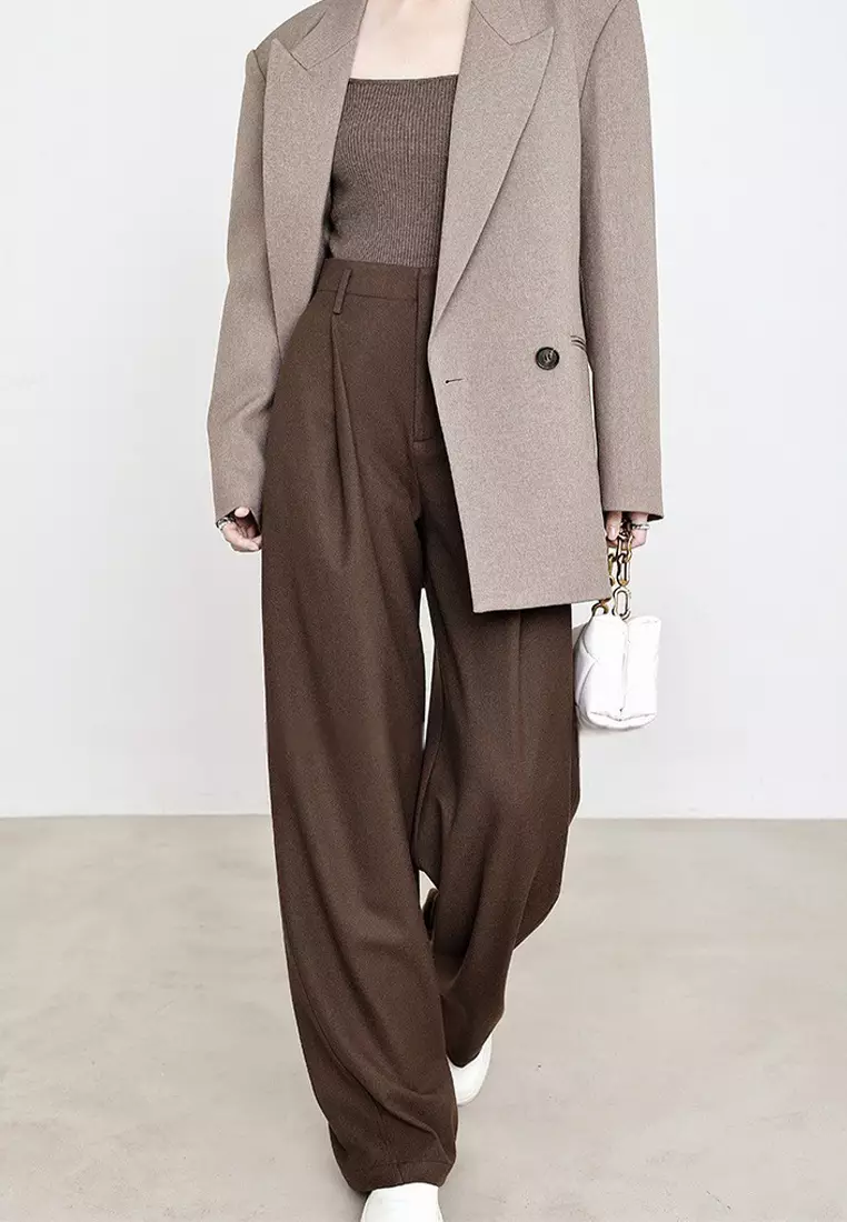 New elegant pants with refined temperament CA24092303BL