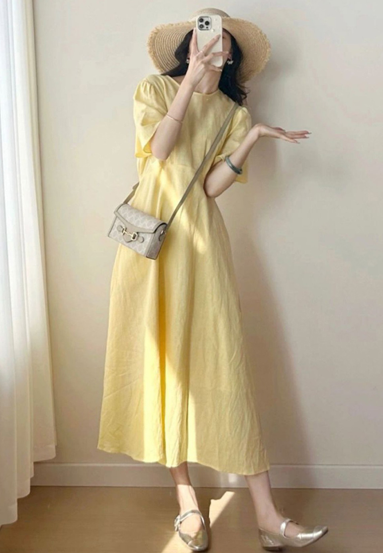 2024 Elegant and Luxury Yellow Dress CA24041078YE