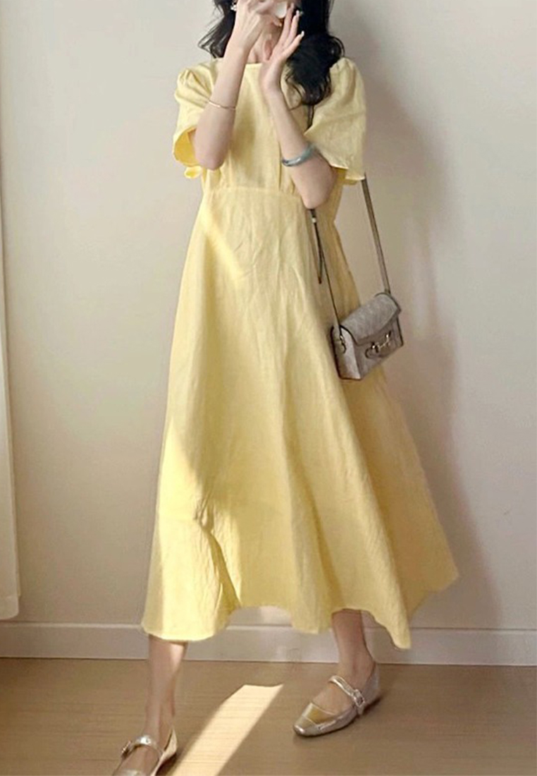 2024 Elegant and Luxury Yellow Dress CA24041078YE