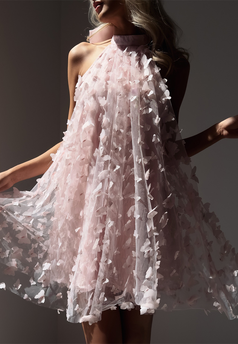 Fashion mesh butterfly party dress CA25042278W