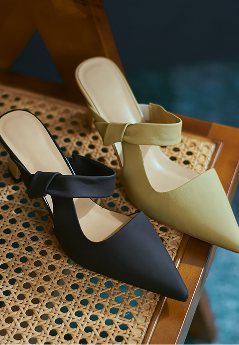 2025 Summer Pointed Toe Mid-Heel Sandals CA25021349YE