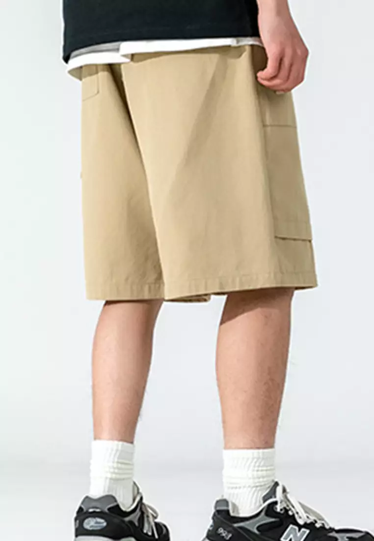 All-Match Cotton Loose Sports Streamer Five-Point Short Pants A22050328KI-XXL