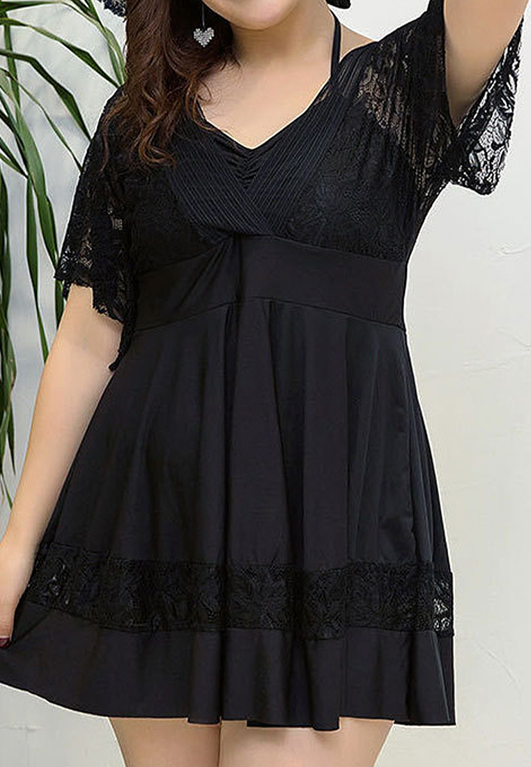 New plus size hot spring one-piece swimsuit CA24032179